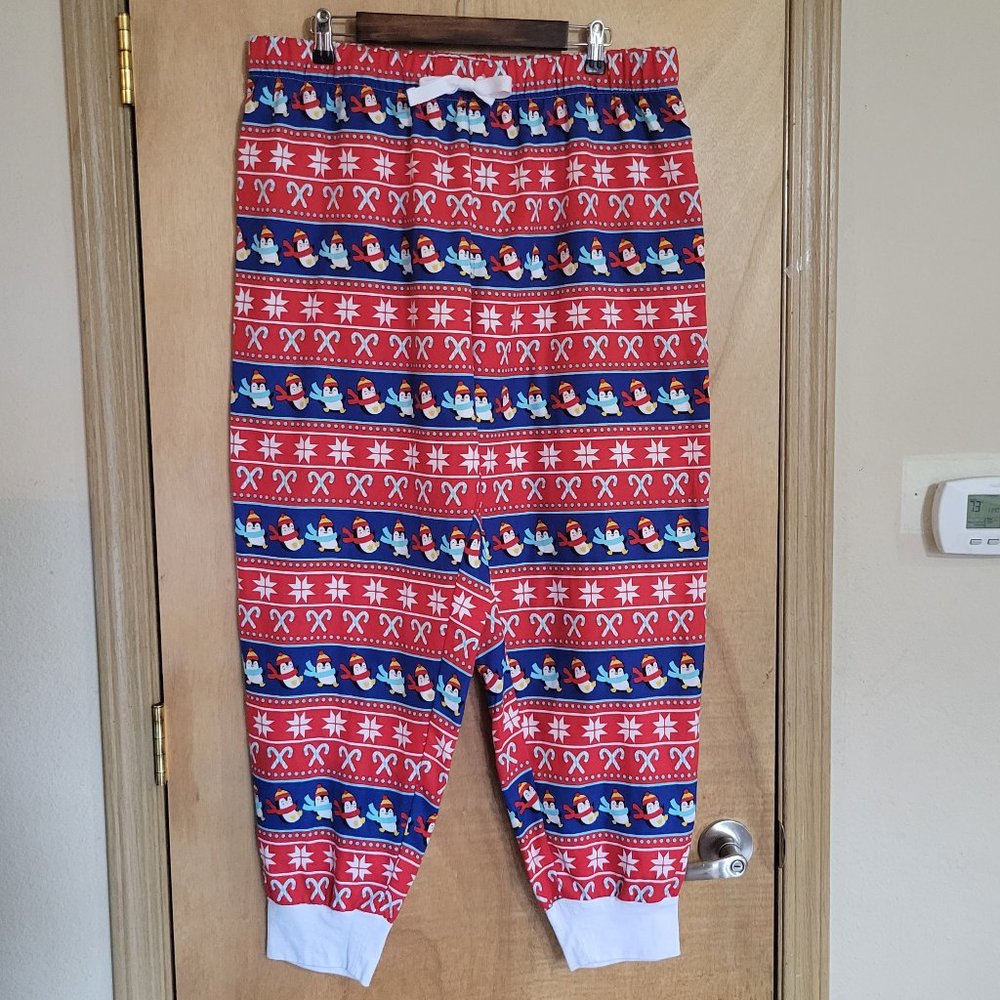 Holiday Home XL Penguin Pajama Pants